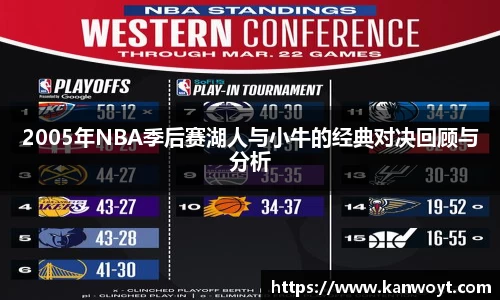 2005年NBA季后赛湖人与小牛的经典对决回顾与分析